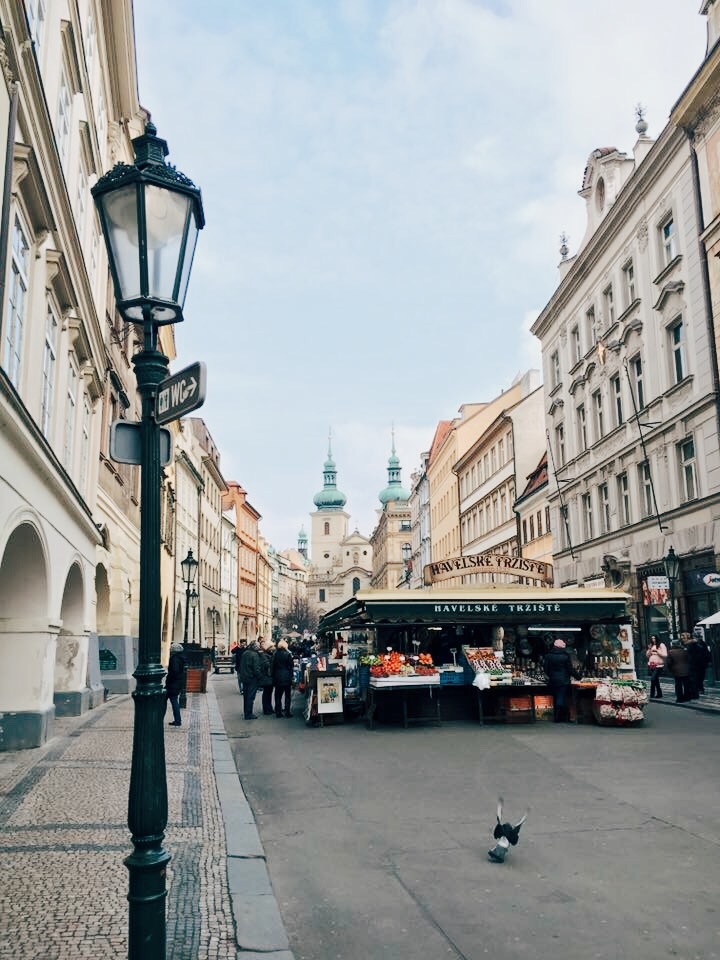 Prague street market
